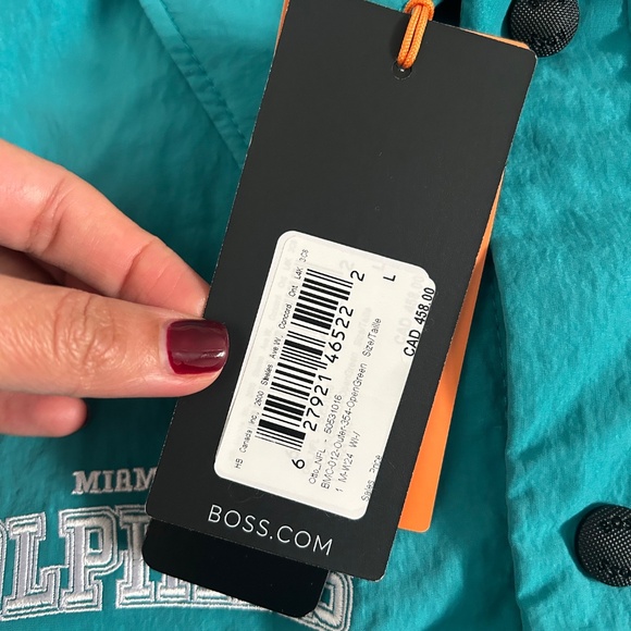Hugo Boss Miami Dolphins NFL Men’s Blue Jacket - Picture 4 of 9